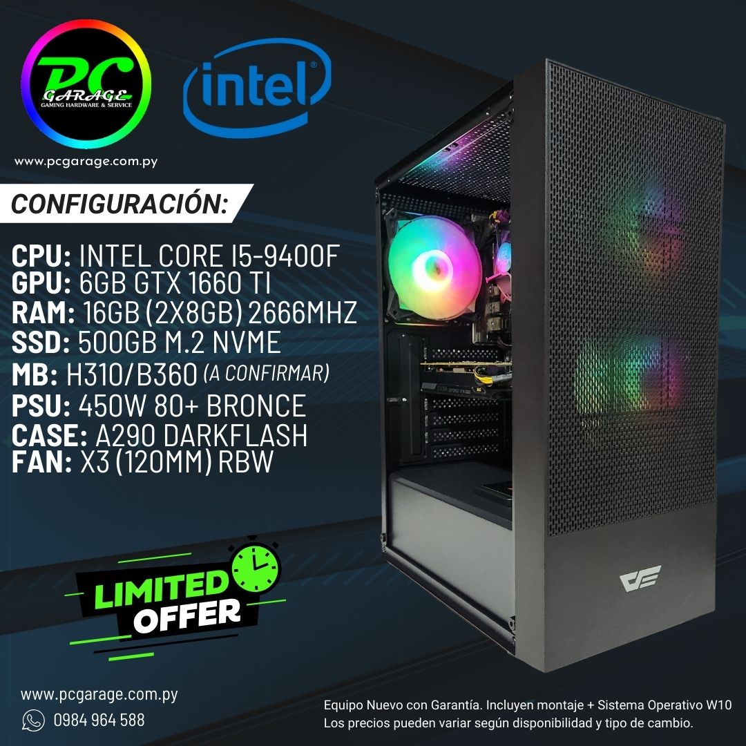 自作デスクトップ Core i5 9400F × GTX1660ti × 16G